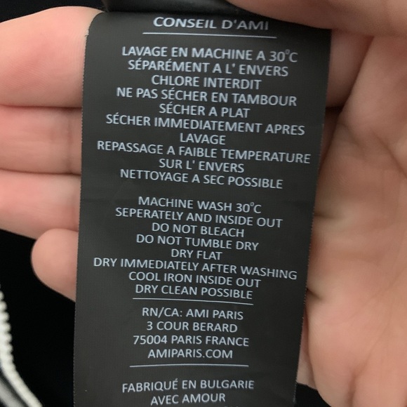 AMI Alexandre Mattiussi Zip Hoodie Size M - Picture 5 of 7